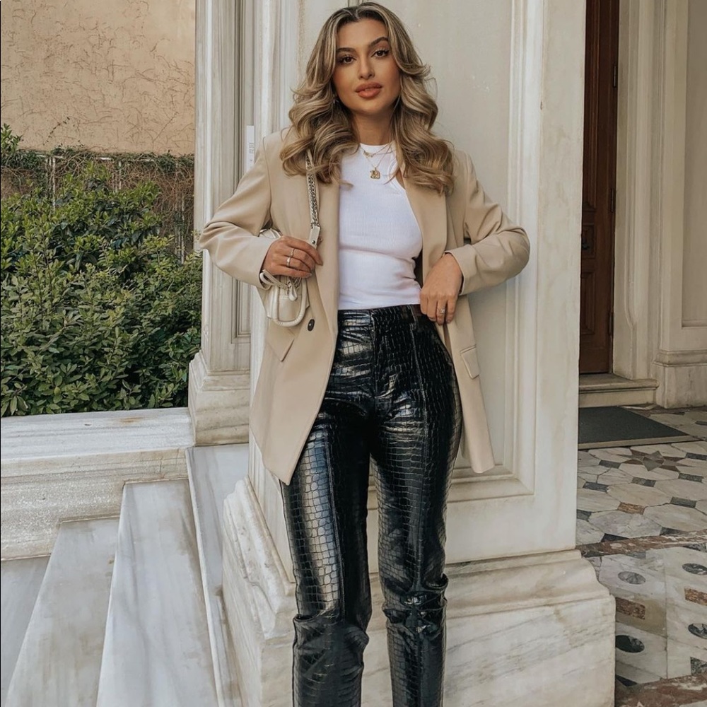 Zara Faux Leather Pants